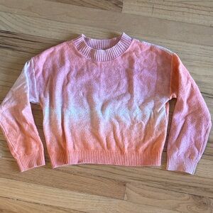 Old Navy Kids Gradient Crop Top Sweater - Pink and Orange